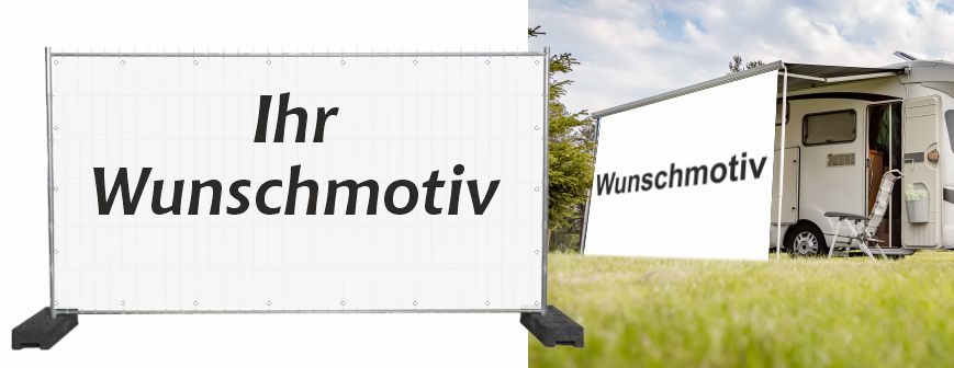 Dekobanner mit Wunschmotiv