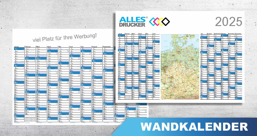 Wandkalender und Jahresplaner 2025