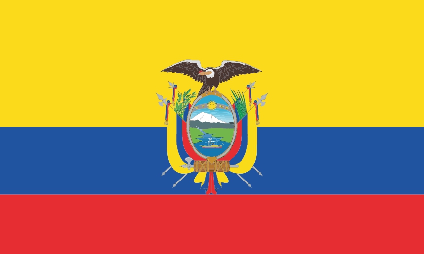 Nationalflagge Ecuador