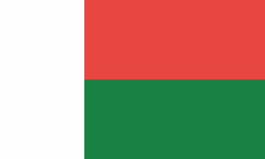 Nationalflagge Madagaskar