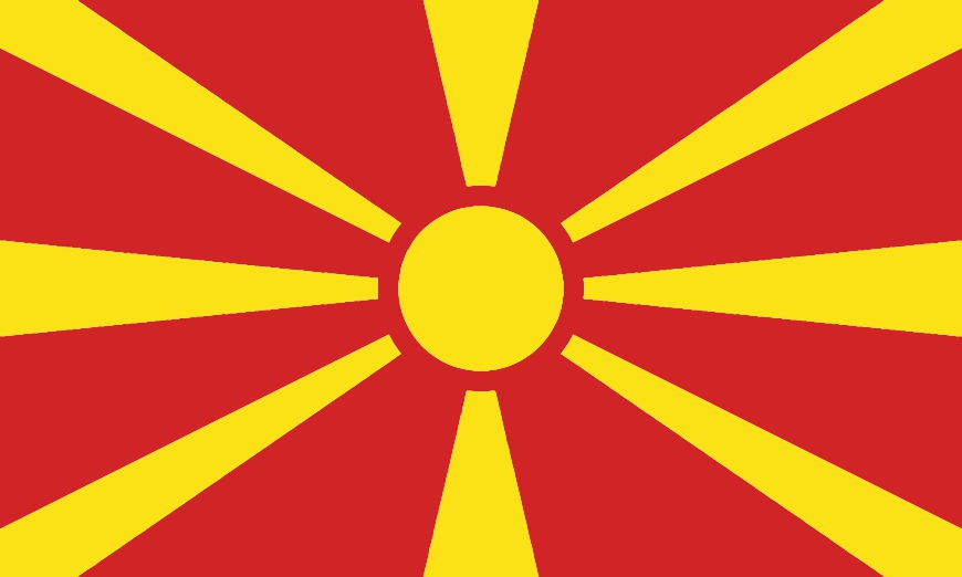 Nationalflagge Mazedonien