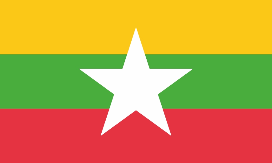 Nationalflagge Myanmar