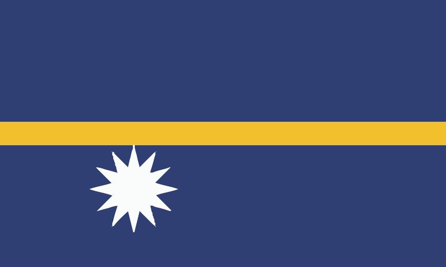 Nationalflagge Nauru