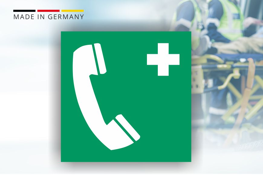 Rettungszeichen - Notruftelefon DIN EN 7010-E004